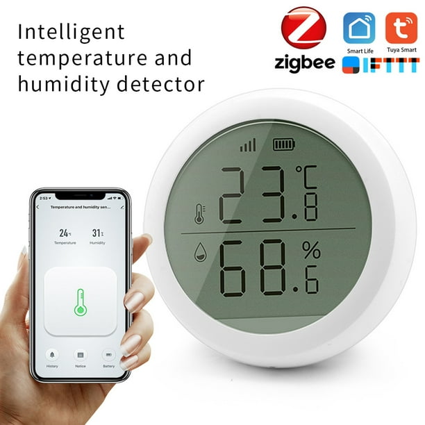 Portable Temperature Humidity Meter Temperature Humidity Sensor,Wireless Bluetooth Hygrometer Thermometer with App Alert & Data Storage,Indoor Mini Thermometer Hygrometer 
